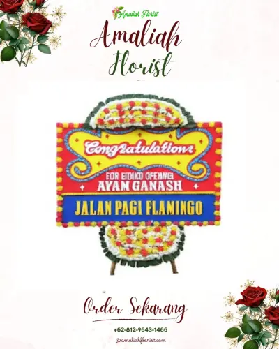 Bunga Papan Congratulation di Rumah Duka Pandu